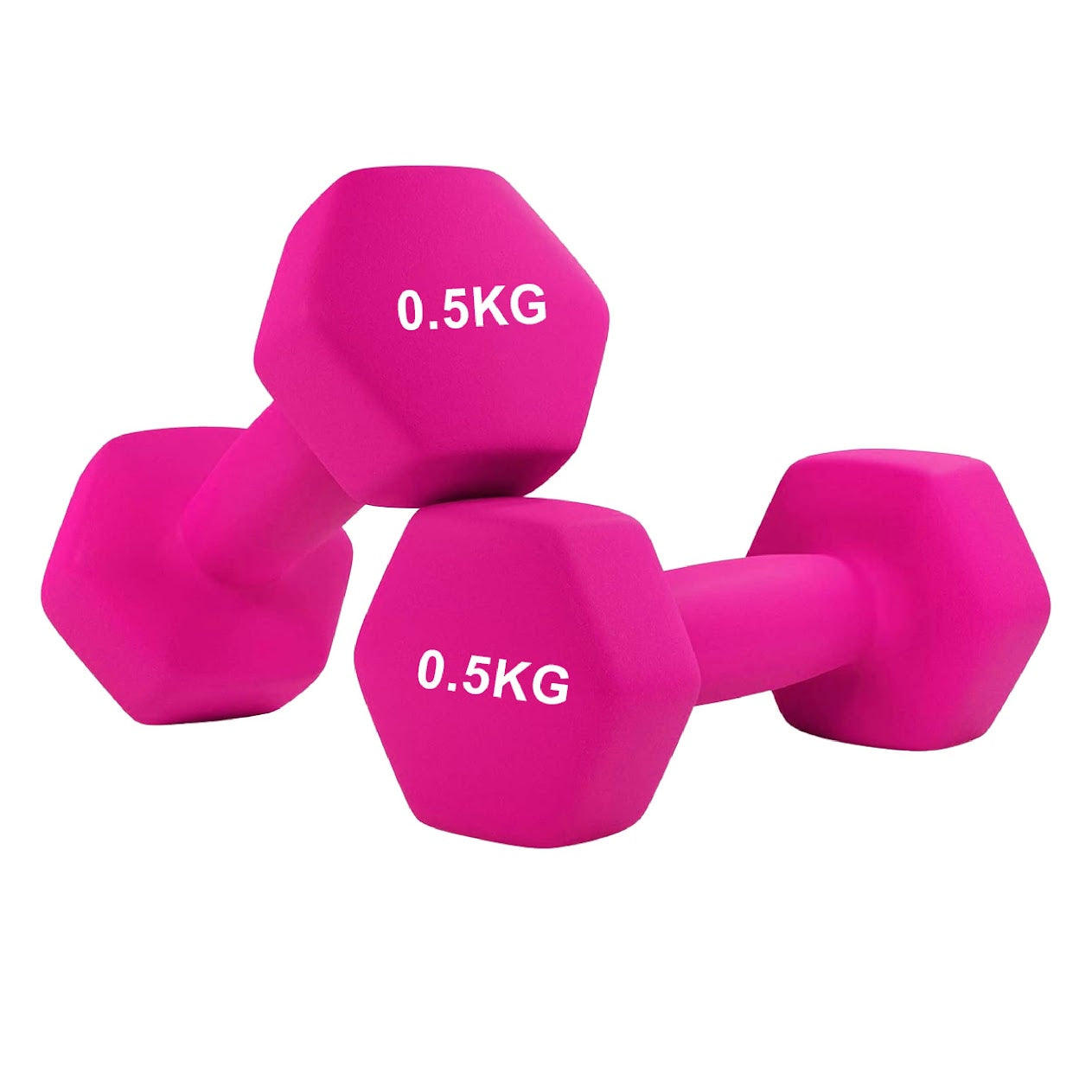 Hex Neoprene Dumbbells Set – Anti‑Roll, Non‑Slip Grip Weights for Home Strength Training, Ergonomic Coated Design for Gym or Studio