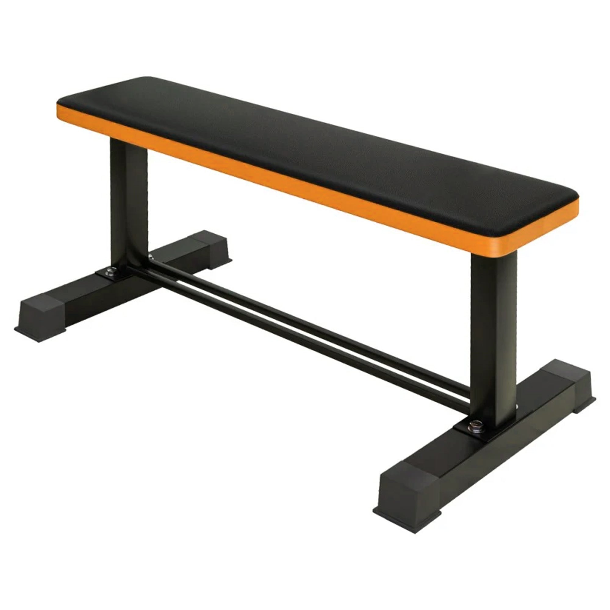 Premium Steel Flat Workout Bench with Dumbbell Storage – Heavy-Duty Design, Thick Padded Support, Ergonomic Comfort for Home Gym Strength Training