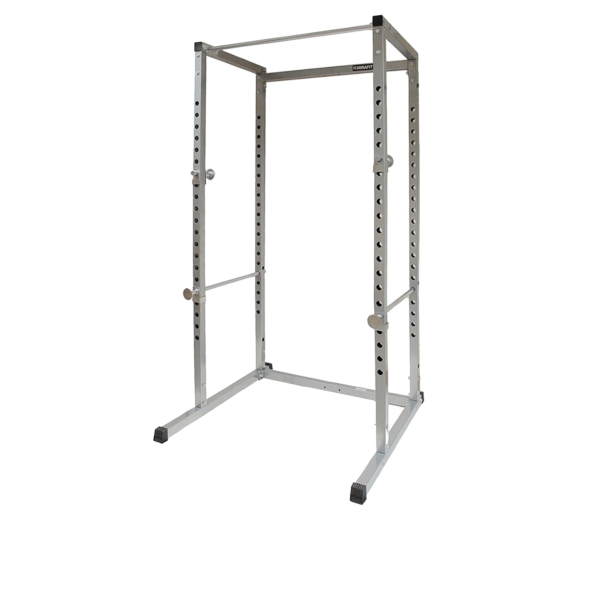 Heavy‑Duty Steel Power Rack G100 Squat Cage with Pull‑Up Bar & Adjustable J‑Hooks for Home Gym Strength Training