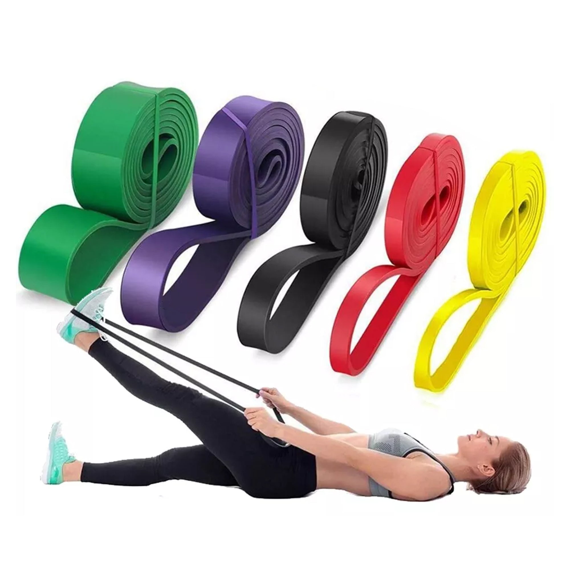 Resistance Bands Set – 5-Level Pull-Up Assist & Strength Training Bands for Men & Women | Ideal for Fitness, Powerlifting, Stretching & Physical Therapy