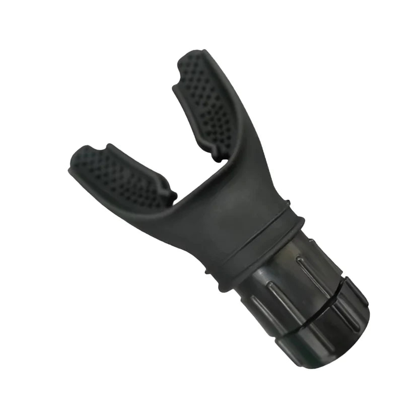 Black adjustable tool on a white background