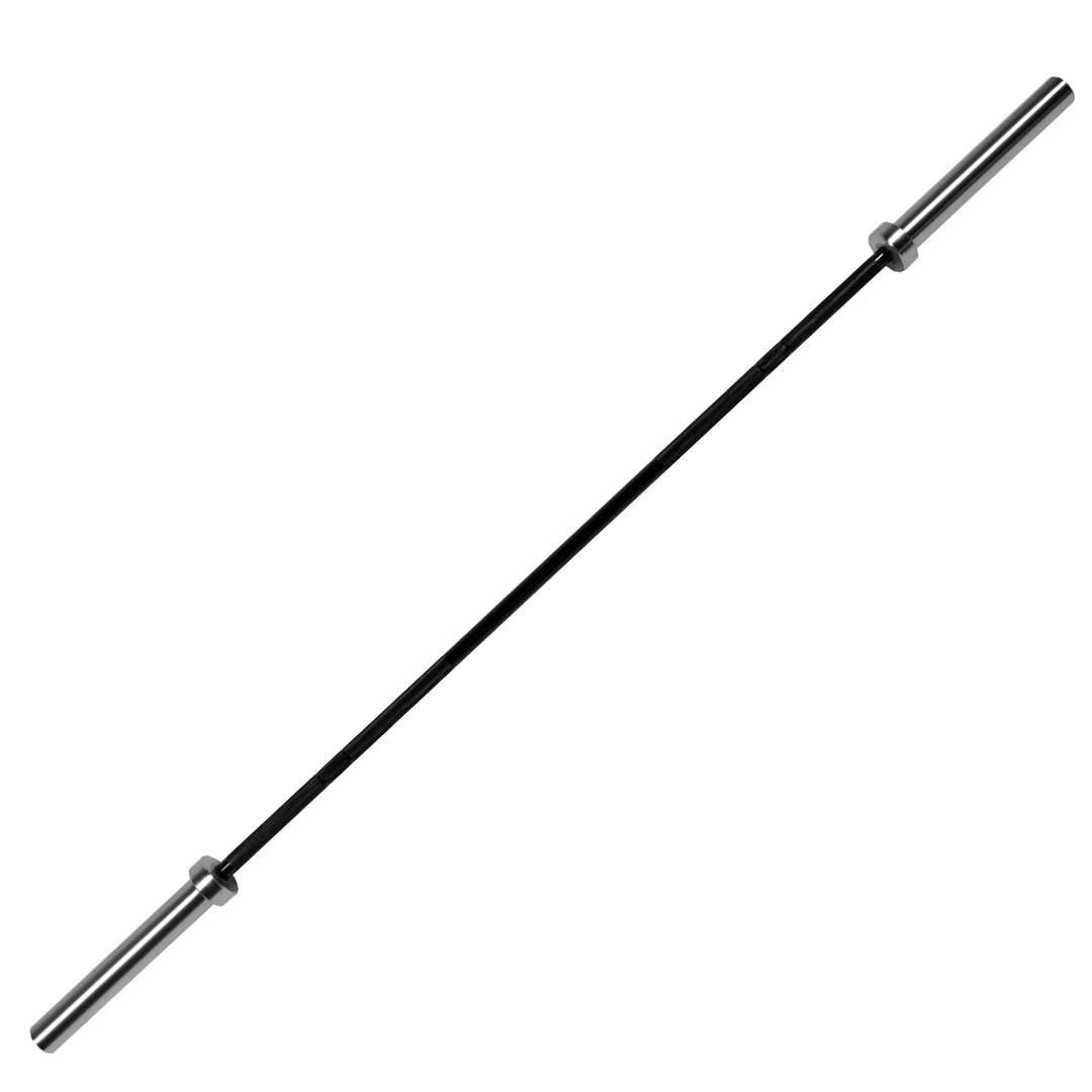 Premium Olympic 2″ Weightlifting Bar – Solid Steel, Chrome Finish, Rotating Sleeves, Multi-Length Barbell for Bench, Squat, and Home Power Training