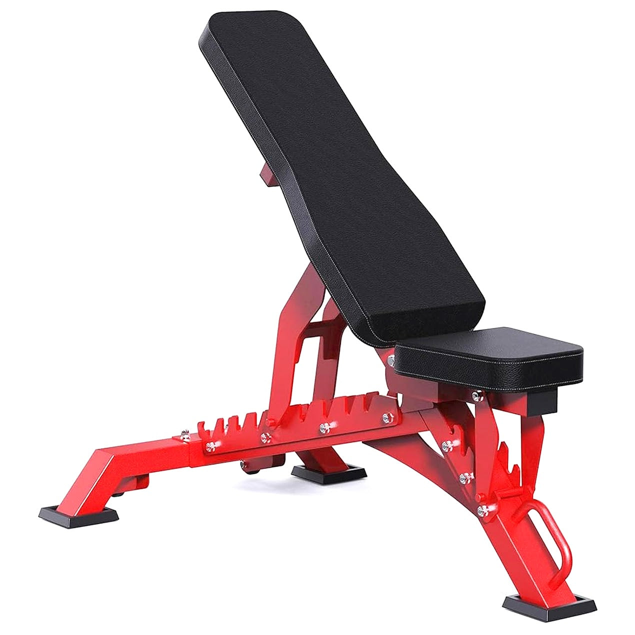 Commercial Weight Bench – Heavy-Duty Steel Frame, Multi-Angle Backrest, High-Density Foam, Compact Design for Home Gym Strength Training