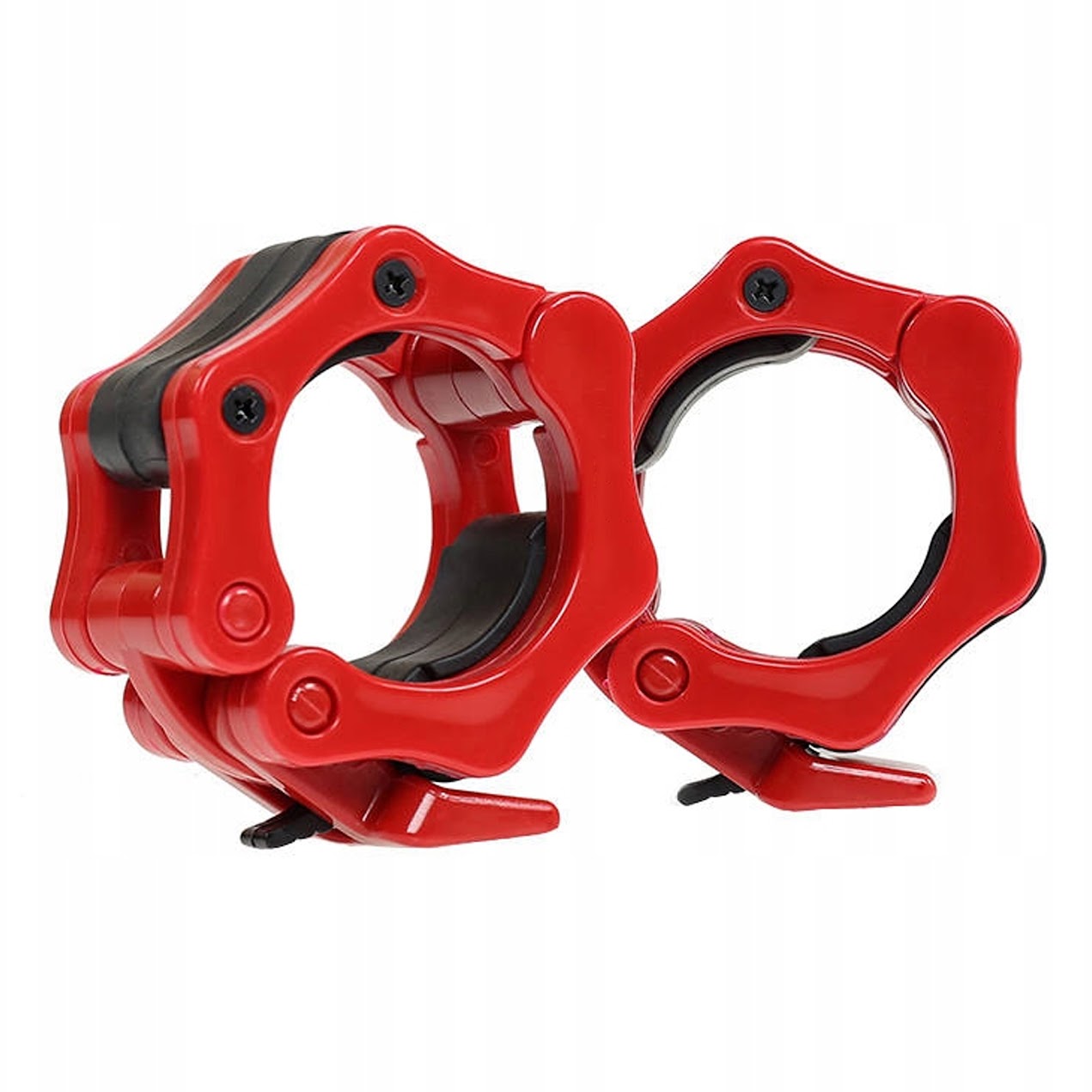 Olympic Quick‑Release Barbell Collars, Nylon Locking Clamps – Heavy‑Duty Secure Fit for Home & CrossFit Gyms
