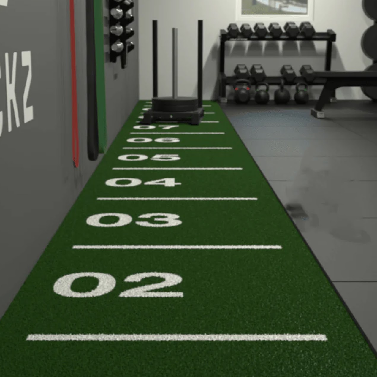 Adjustable Speed Training Sled & 10 m Sprint Track Mat – Heavy‑Duty Build, Durable Surface & Loadable Design for Strength Workouts at Home