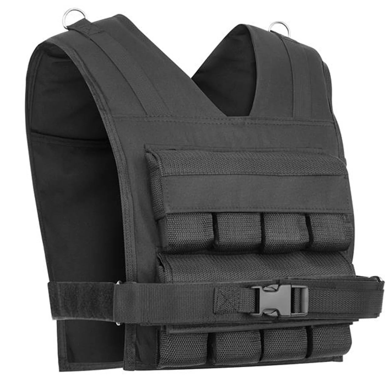 Adjustable Weight Vest 30 kg – Reflective Strips & Heavy‑Duty Iron Plates Inside, Even Load, Strength & Conditioning Tool for Home Gym