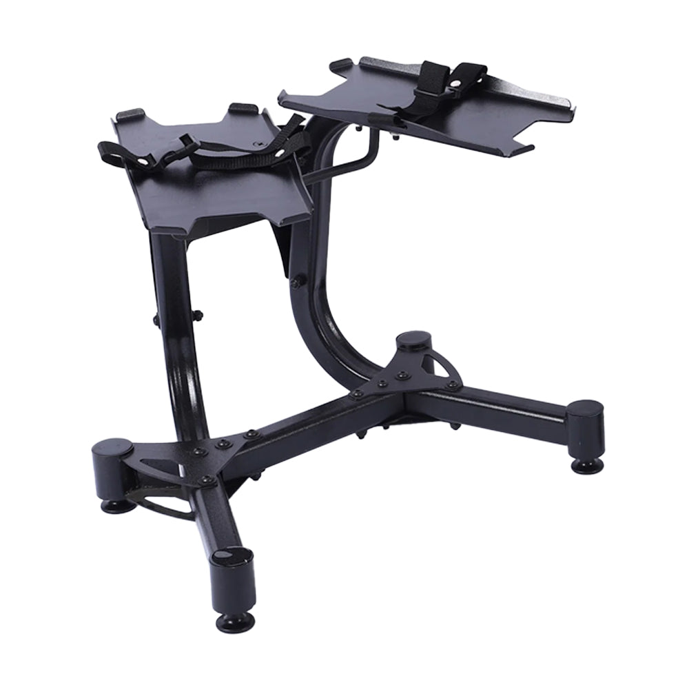 All-in-One Dumbbell Stand – with Secure Belt – Compact Storage Rack with Non-Slip Feet for Home Gym Workouts