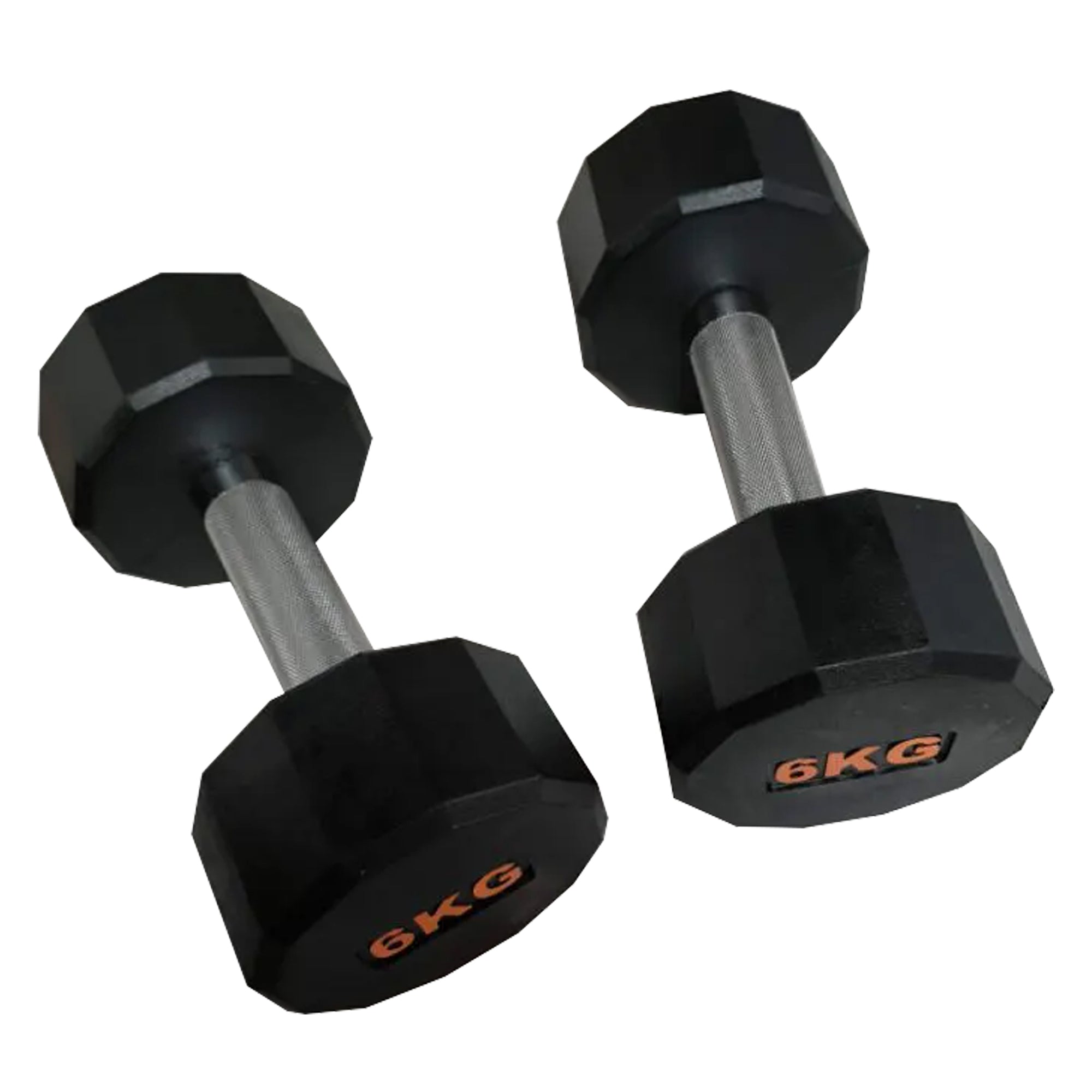 Hex Dumbbell with Rubber Coating, Non-Roll Design & Grip Handle for Strength Training – Ideal for Home Gyms & Personal Fitness Rooms