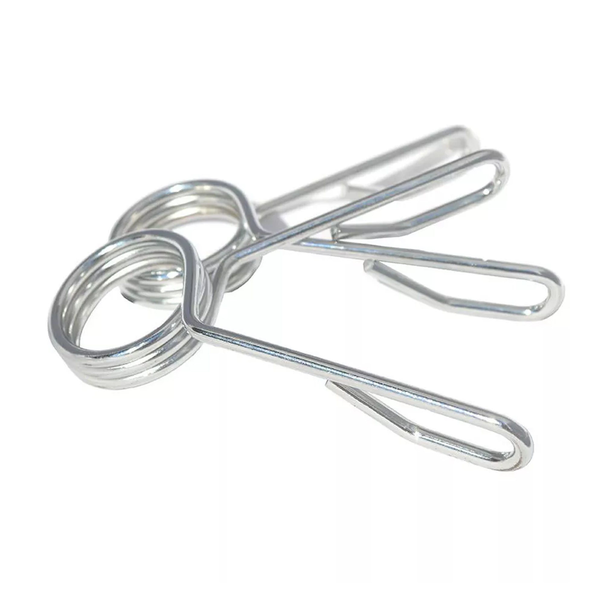Heavy-Duty 2″ Chrome Spring Collars – Secure Barbell Clips for 50 mm Olympic Bars, Rust-Resistant Weight Locks for Strength Training & Home Gyms