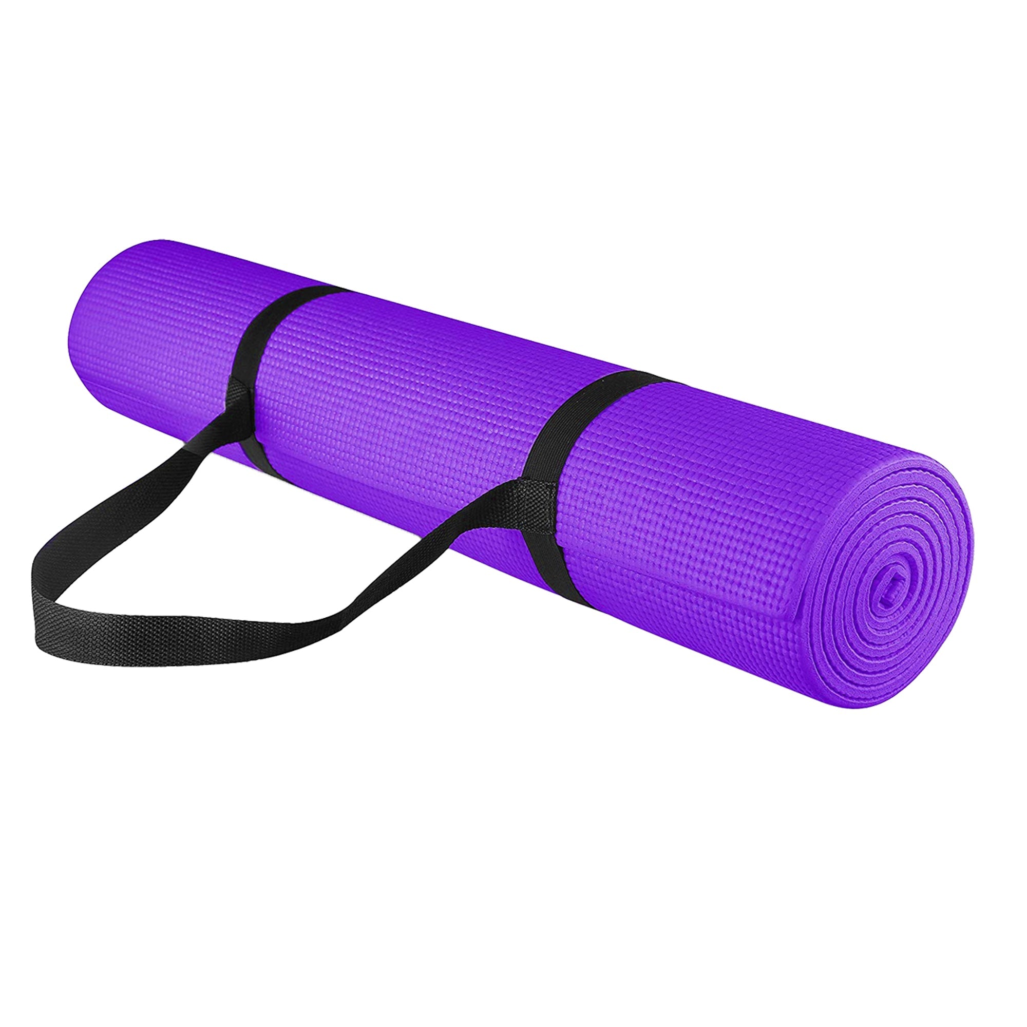 15mm Cushioned NBR Yoga Mat – Non-Slip Eco Foam with Free Strap – Thick Exercise Mat for Pilates, HIIT & Stretching – Ideal for Home Fitness Spaces