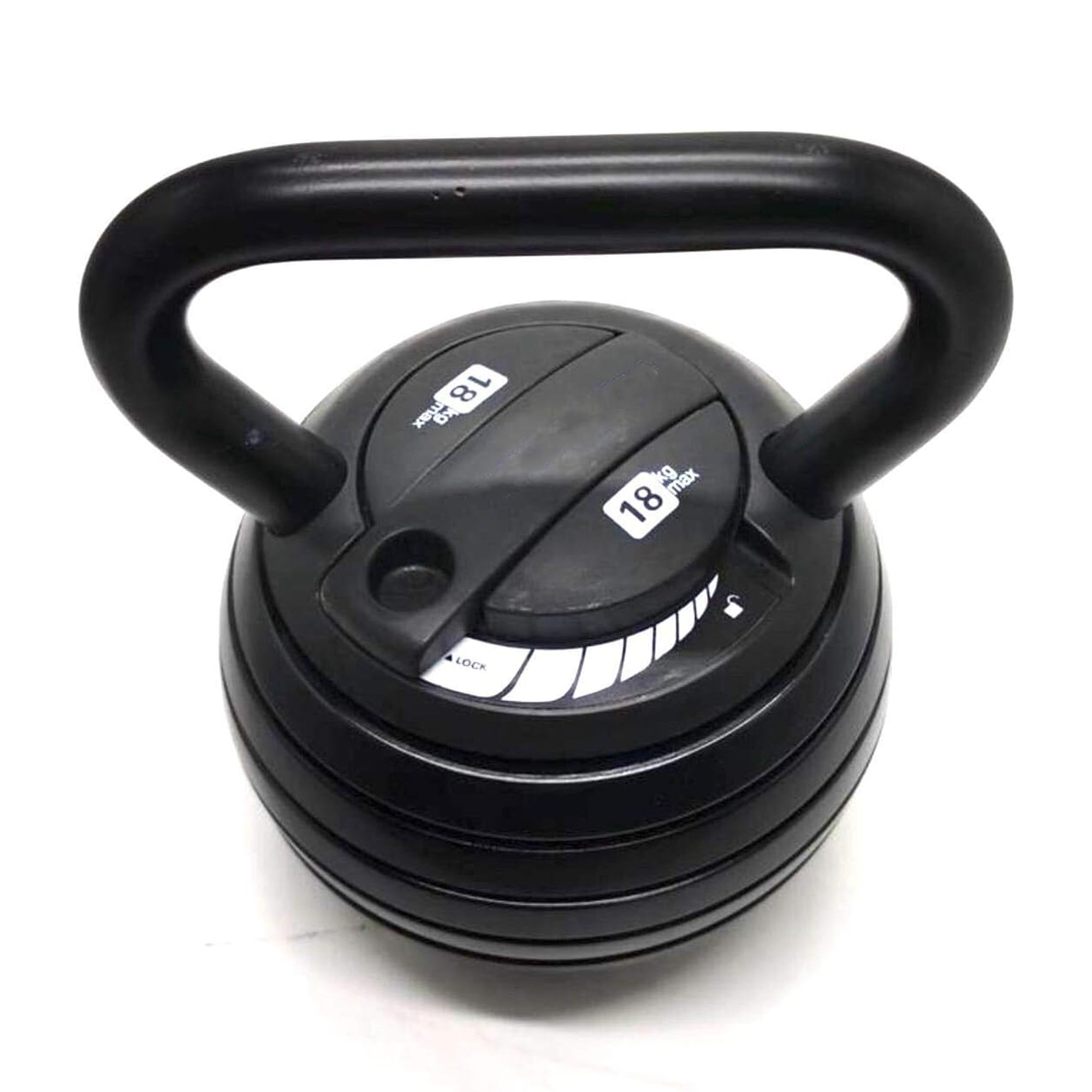 Adjustable Kettlebell 18 kg – Heavy‑Duty Cast Iron with Quick‑Lock Handle for Full‑Body Strength in Home Fitness