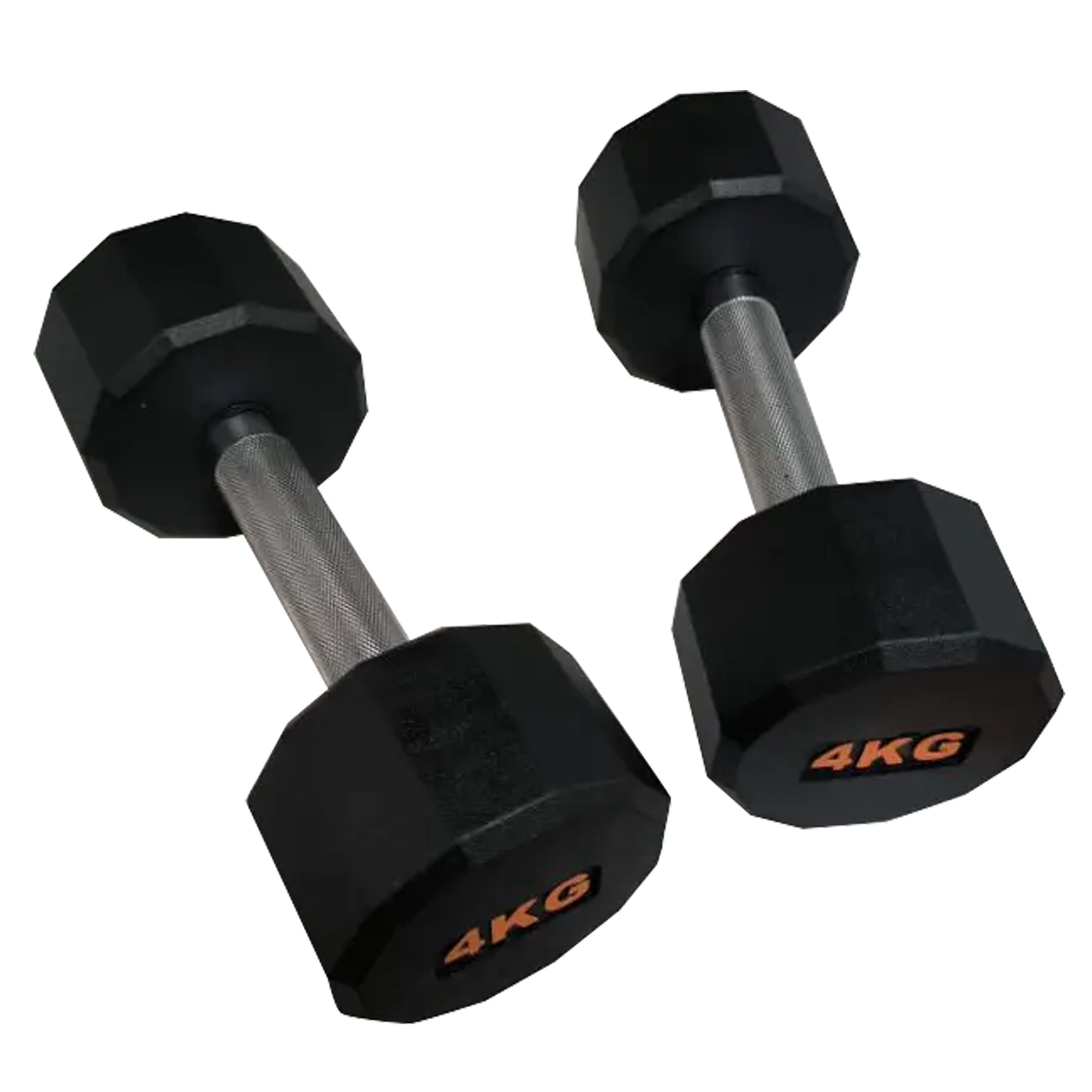 Hex Dumbbell with Rubber Coating, Non-Roll Design & Grip Handle for Strength Training – Ideal for Home Gyms & Personal Fitness Rooms