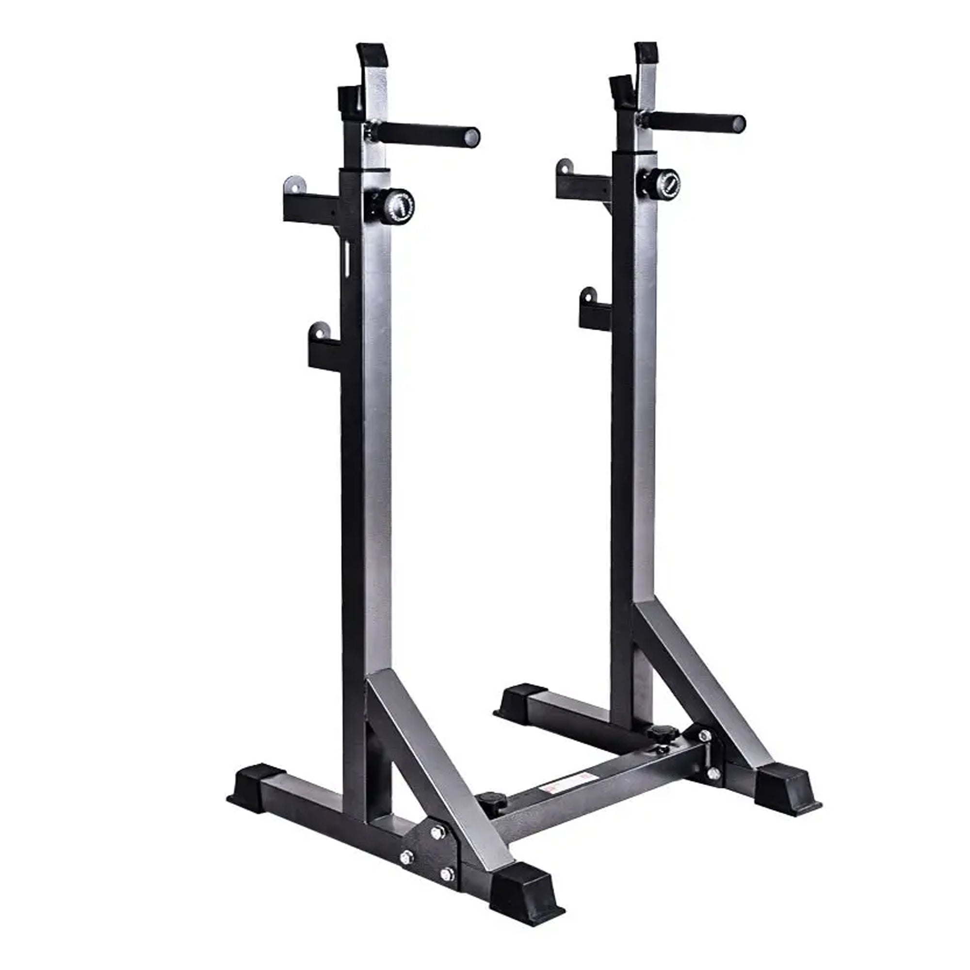 Heavy-Duty Adjustable Barbell Squat Stand with Dip Handles – Half Power Rack with Safety Spotters, 200kg Load Capacity – Ideal for Home Gym Workouts