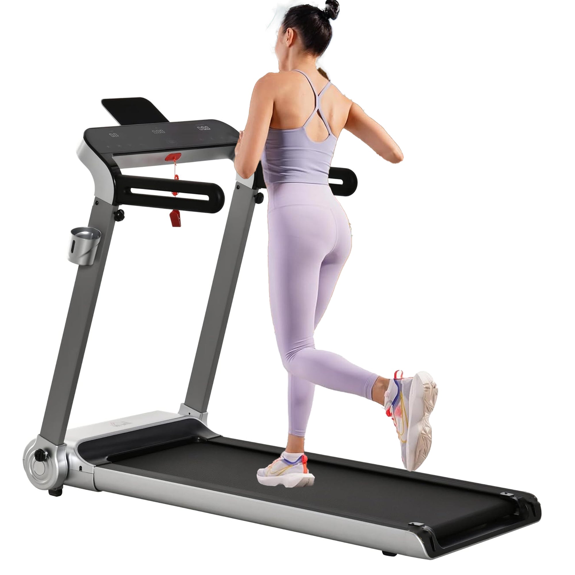 Slim Folding Treadmill with 14 km/h Max Speed – Low-Noise Walking Pad for Home or Office Fitness Spaces