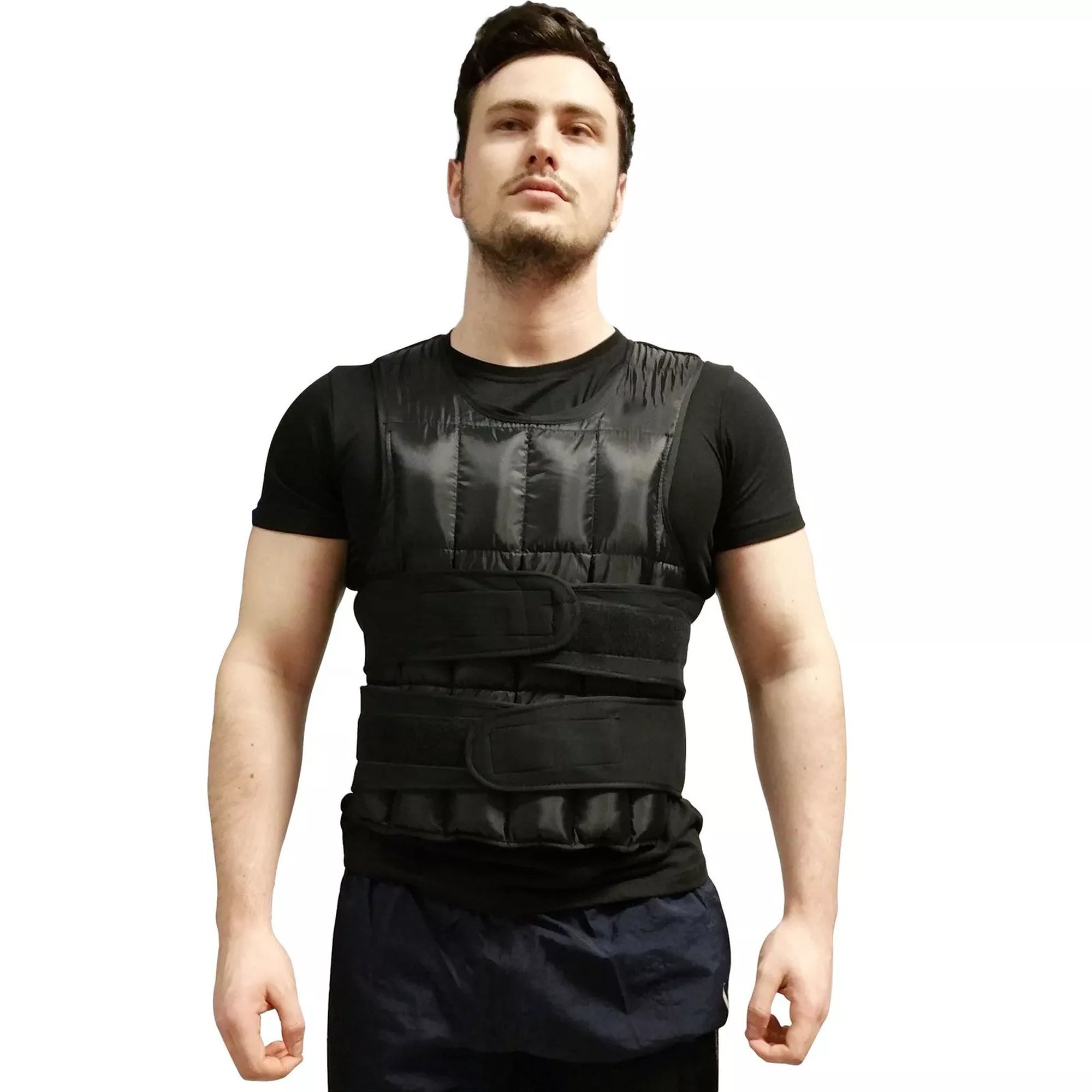 Weighted Workout Vest 10–20 kg – Breathable Neoprene Fabric, Adjustable Iron Loads, Reflective Detail – Home Gym & Outdoor Training Essential