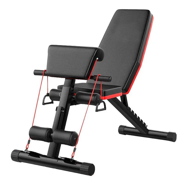 Compact Adjustable Weight Bench – 7-Angle Incline/Decline, Neoprene Padding, Auto-Lock Folding Design, 320 kg Load for Home Gym Training