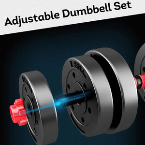 Set of black hexagonal dumbbells on a white background