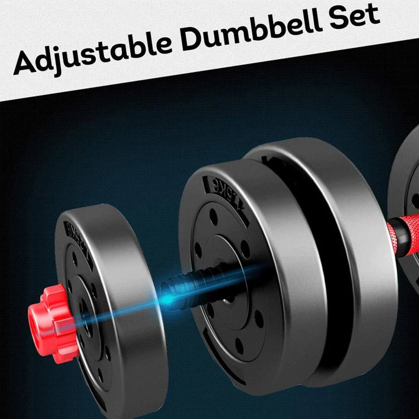 Set of black hexagonal dumbbells on a white background