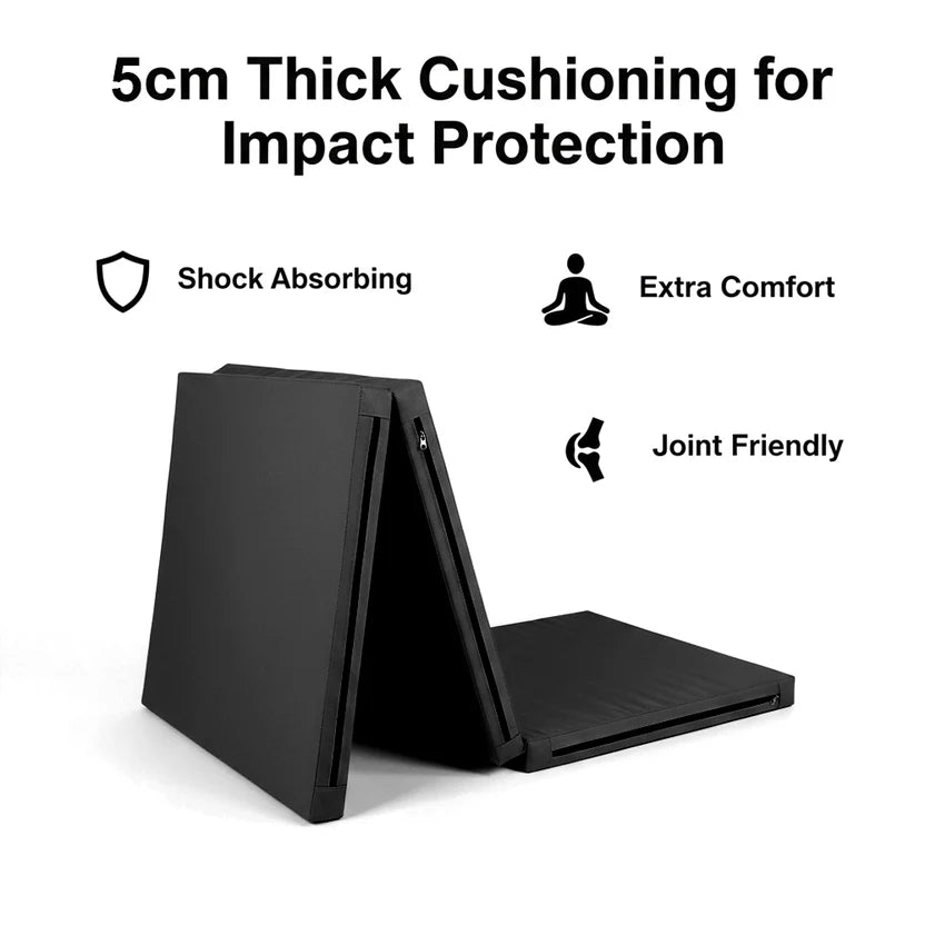 Black stand with 6cm thick cushioning for impact protection on a white background
