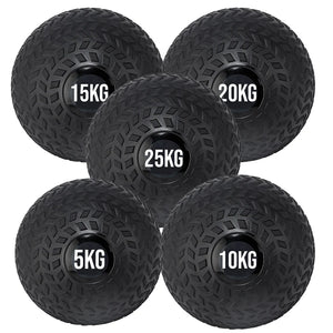 Set of black weighted balls with labeled weights on a white background