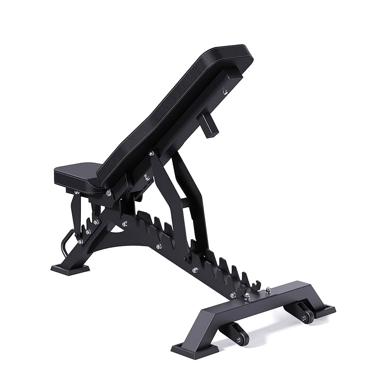 Commercial Weight Bench – Heavy-Duty Steel Frame, Multi-Angle Backrest, High-Density Foam, Compact Design for Home Gym Strength Training